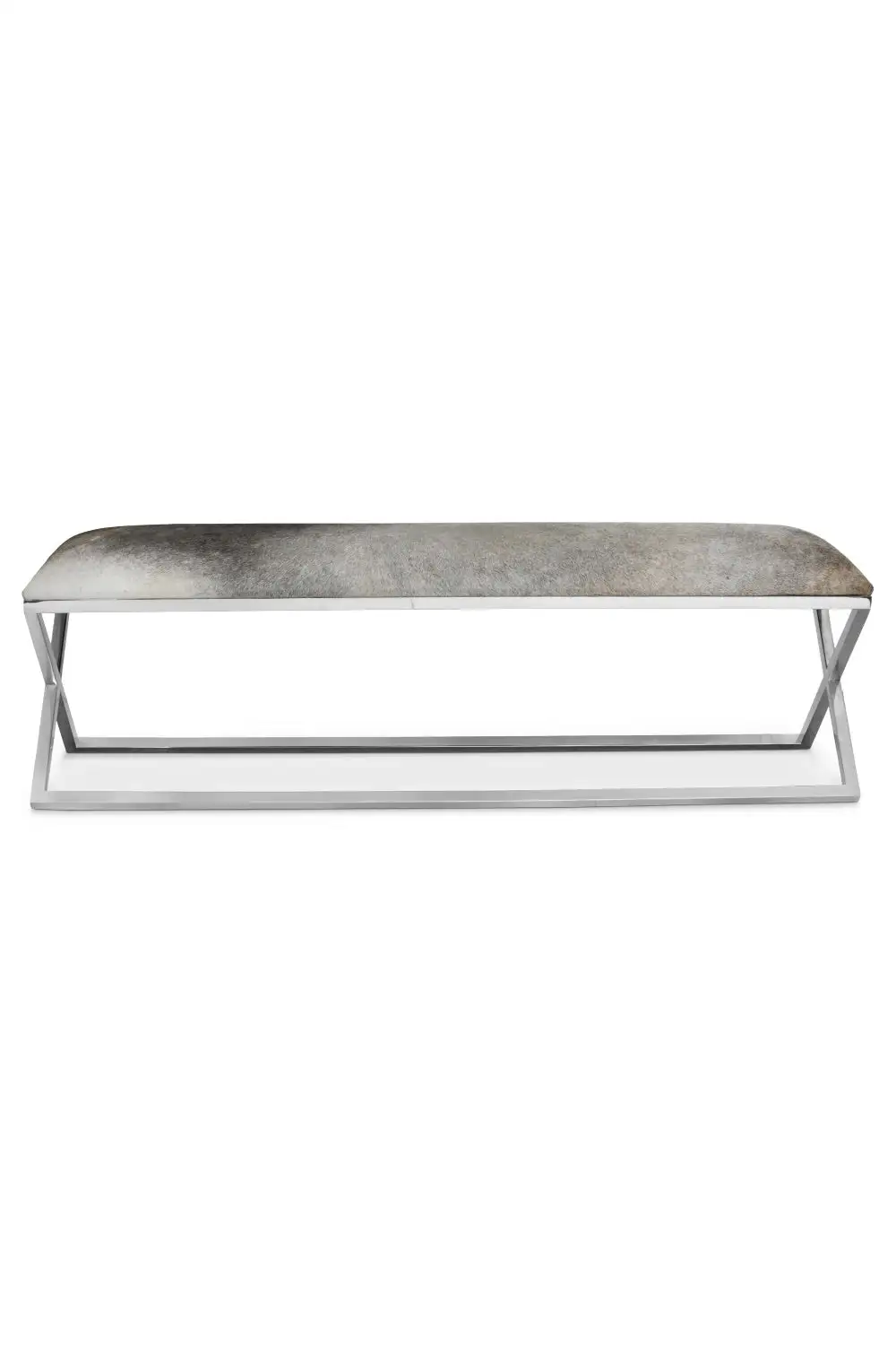 Cowhide Accent Bench