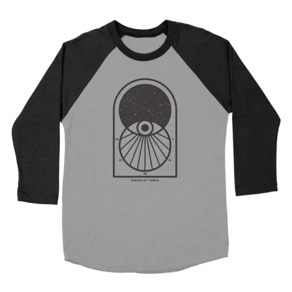 Men's Abstract Geometric Pattern Printed Long-Sleeved T-Shirt