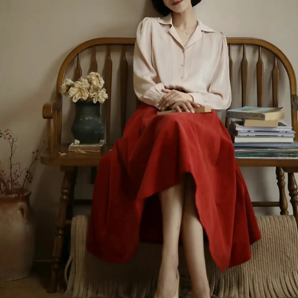 Comfortable Resort Everyday Casual Cotton Skirt