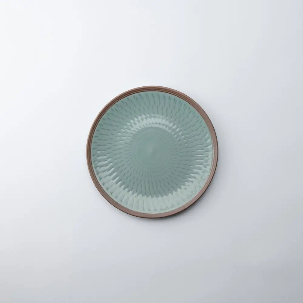 Refined Round Porcelain Dinner Plate