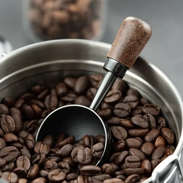 Wooden Handle Coffee Scoop