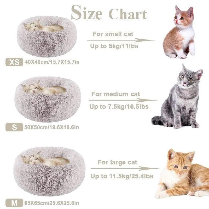 Plush Round Pet Bed