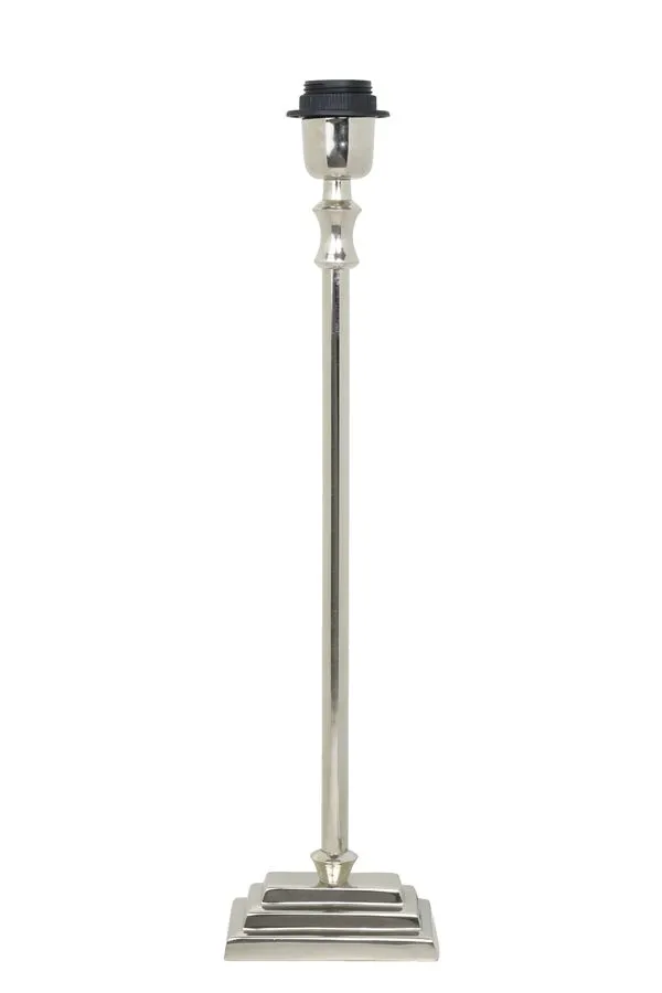 Silver Metal Slim Lamp Base