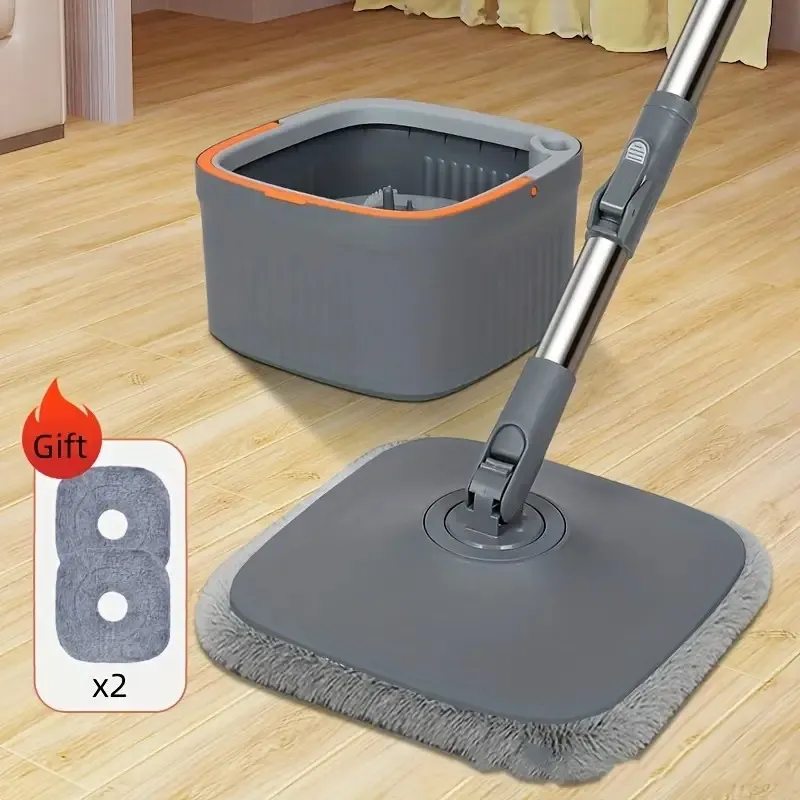 360° Independently Rotating Mop And Cleaning Bucket