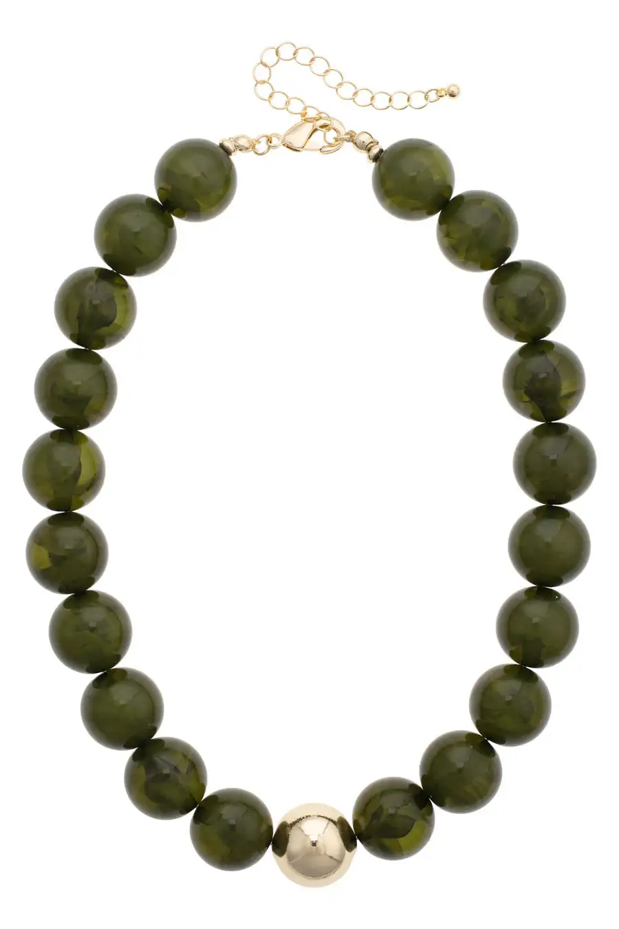 Beaded Gumball Statement Necklace