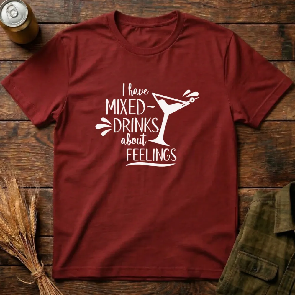 Mixed Feelings Graphic Cotton T-Shirt