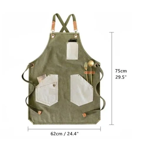 Practical Canvas Crossback Kitchen Work Apron