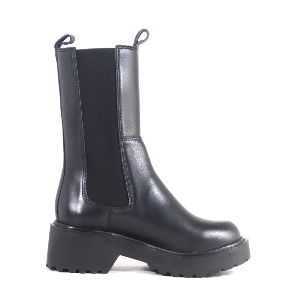 Patent Leather Slip On Ankle Boots