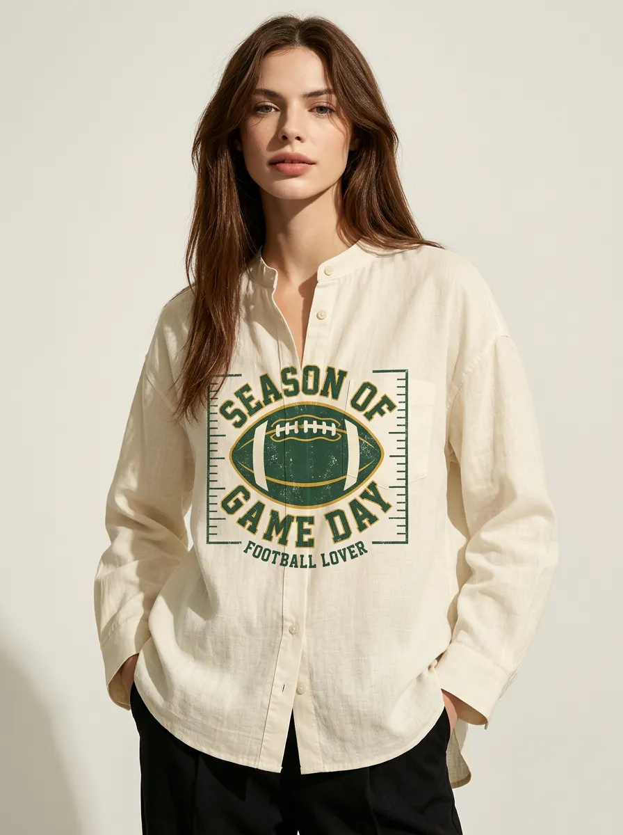 Football Graphic Casual Shirt