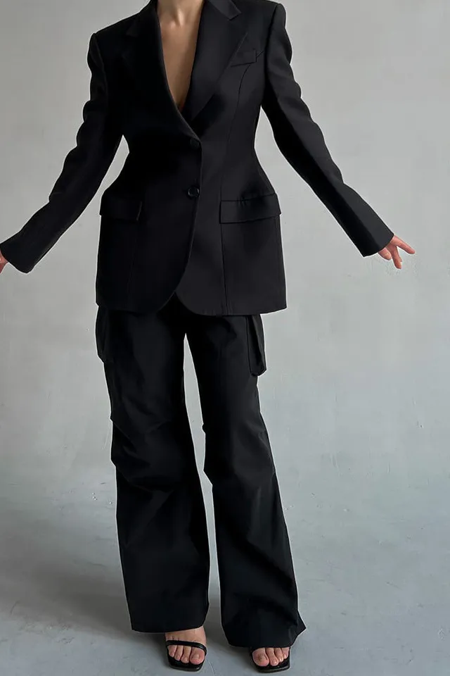 V-Neck Single-Breasted Lightweight Blazer