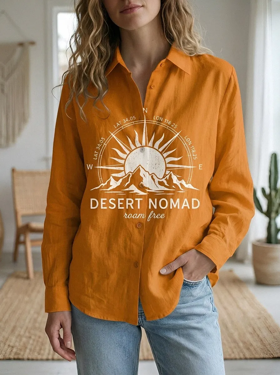 Desert Nomad Adventure Casual Shirt