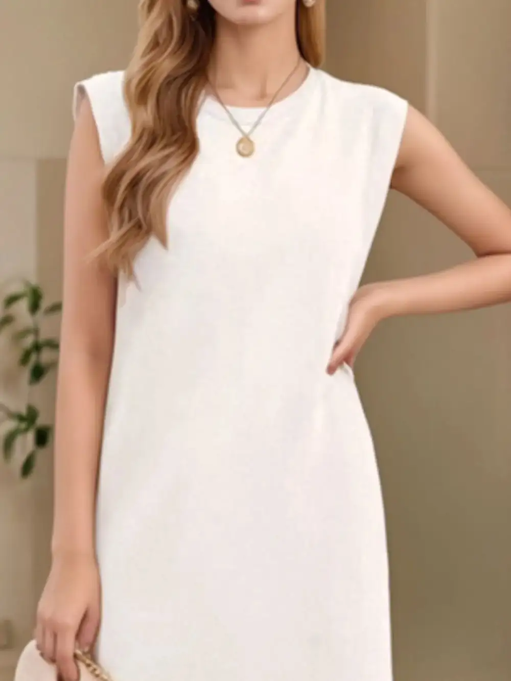 Tank Slit Round Maxi Dress