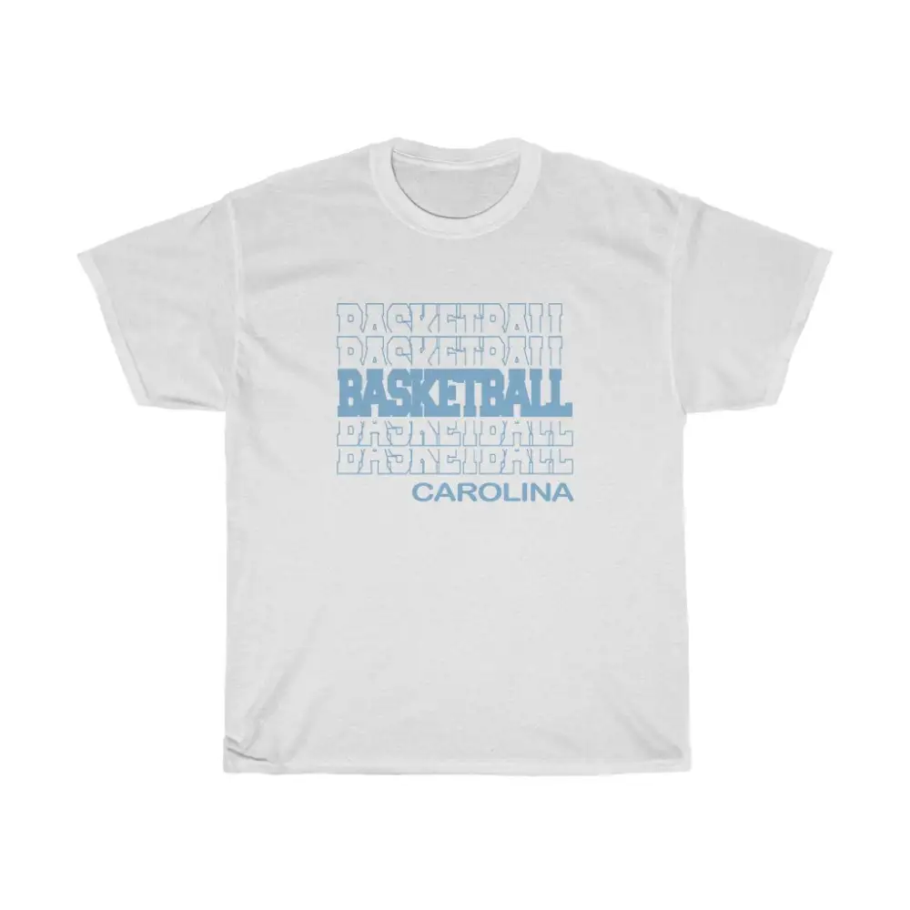 Basketball Carolina in Modern Stacked Lettering