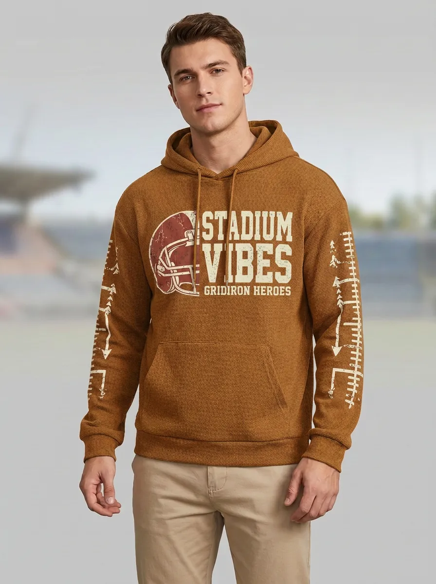 Men's Football Stadium Vibes Helmet Hoodie