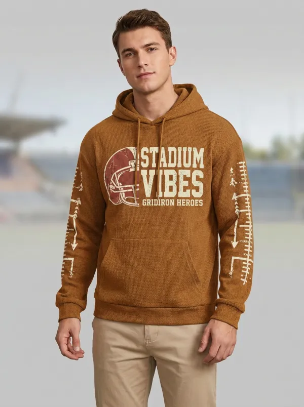 Men's Football Stadium Vibes Helmet Hoodie