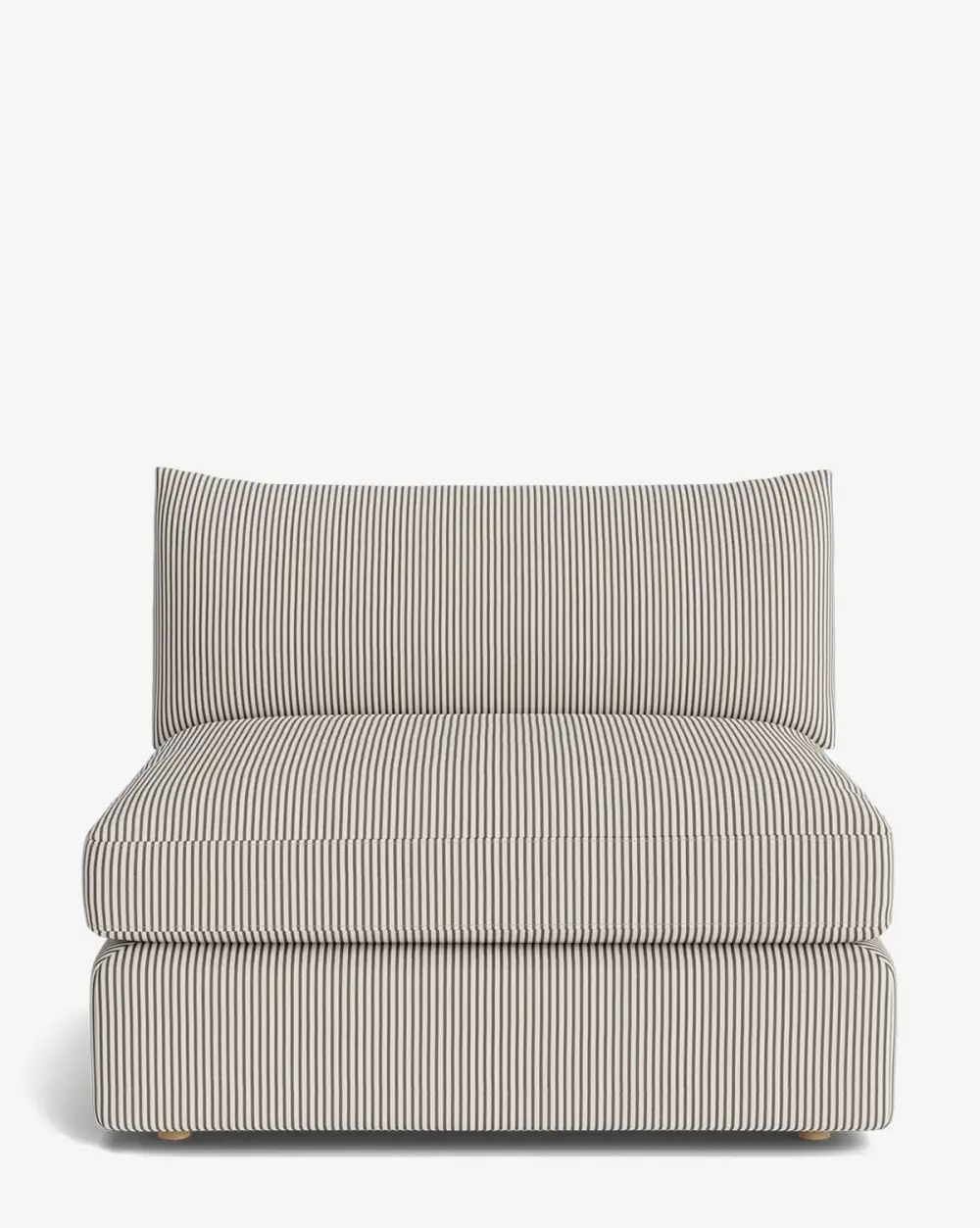 Plush Modular Armless Seat
