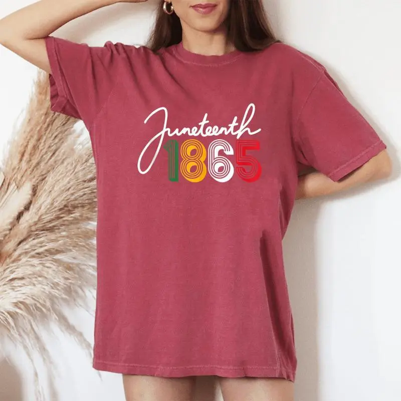 1865 Junenth Celebrate African American Freedom Day Women Women's Oversized Comfort T-Shirt