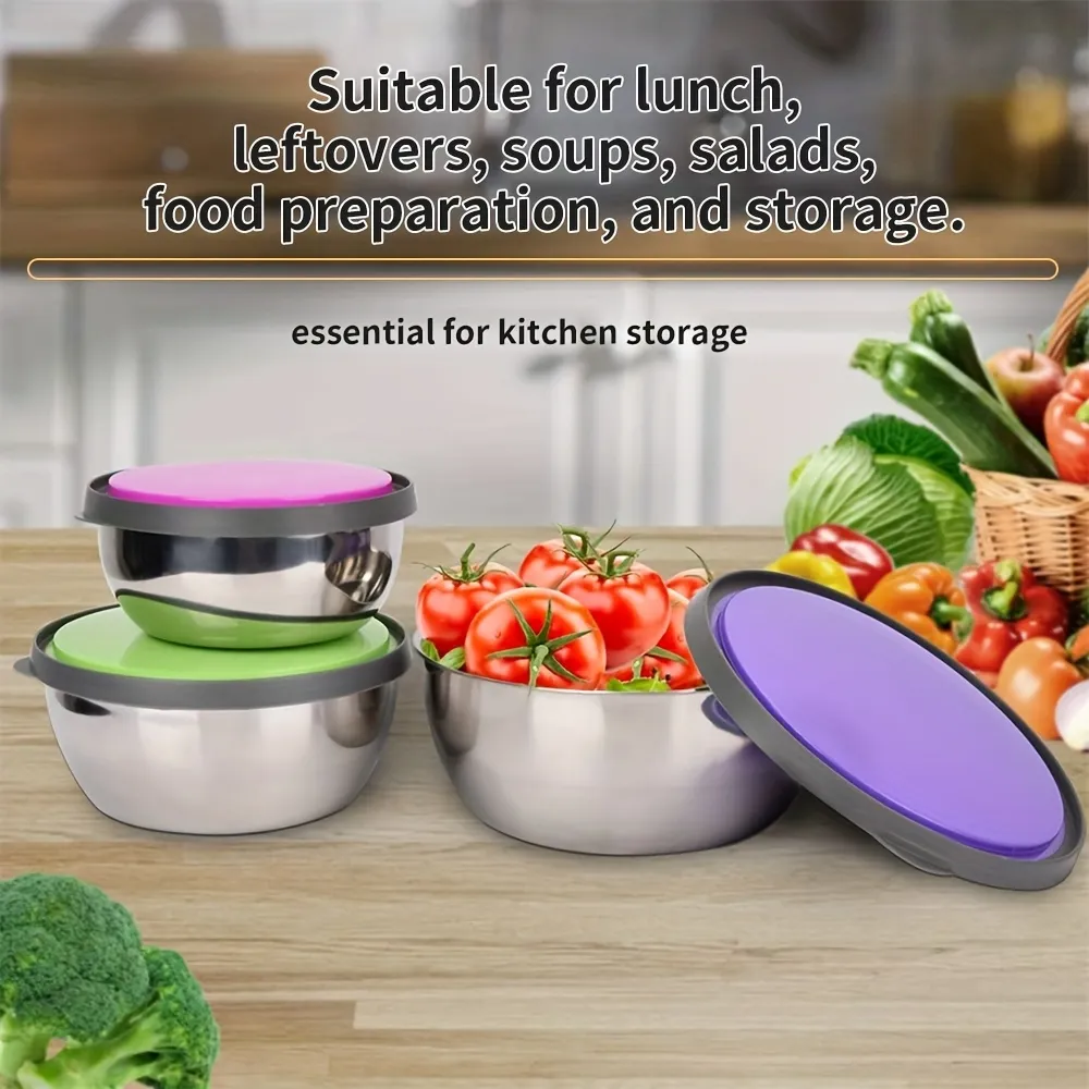 Household Stackable Storage Bowl Set