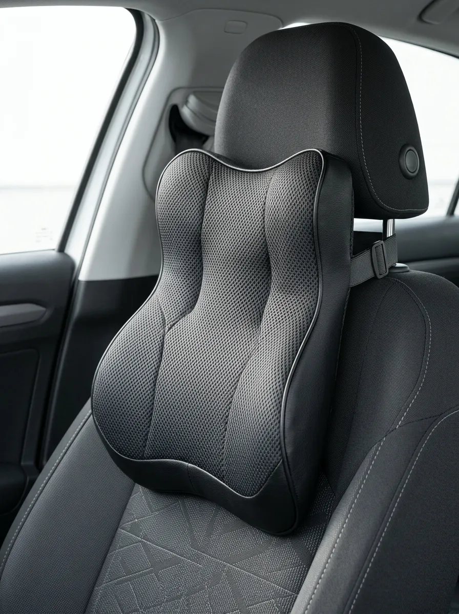 Ergonomic Memory Foam Mesh Car Neck Support Pillow