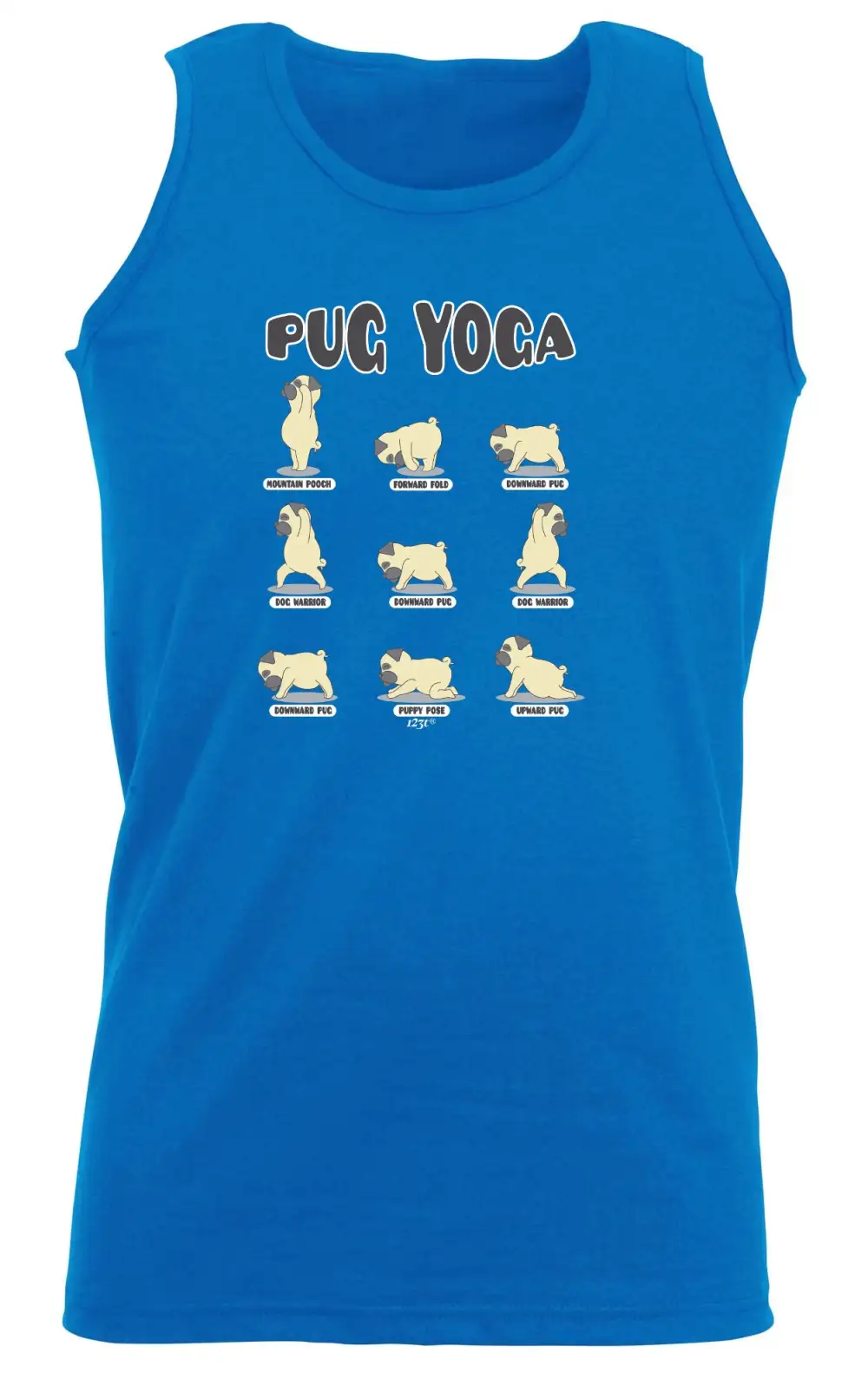 Pug Yoga Graphic Tank Top