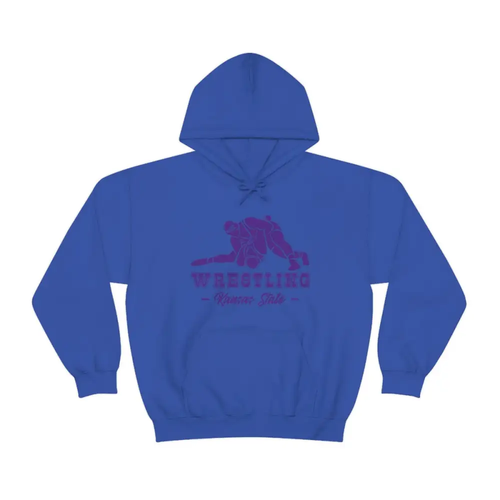 Layering Classic Print Wrestling Graphic Pullover Hoodie