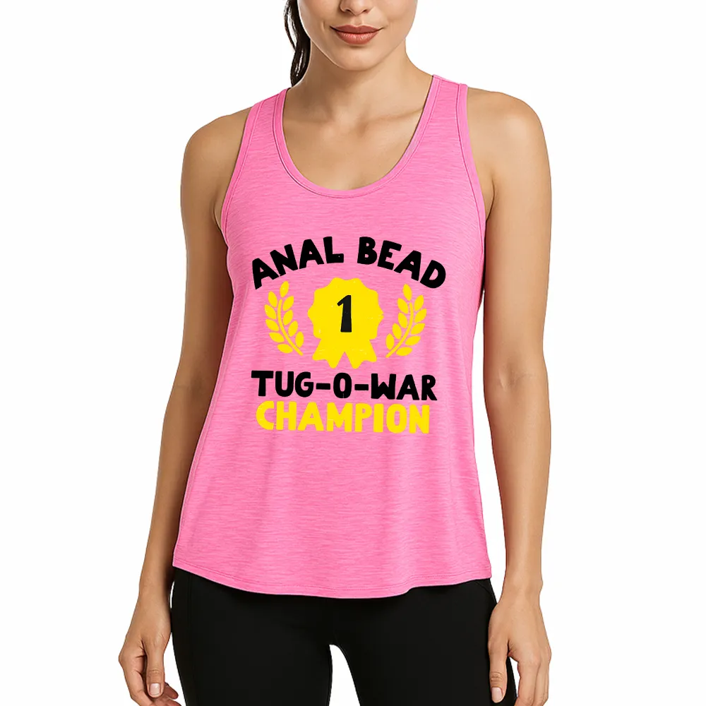 Bead Tug O War Champion Funny Athletic Tank