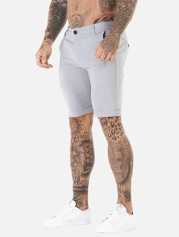 Grey Stretch Shorts