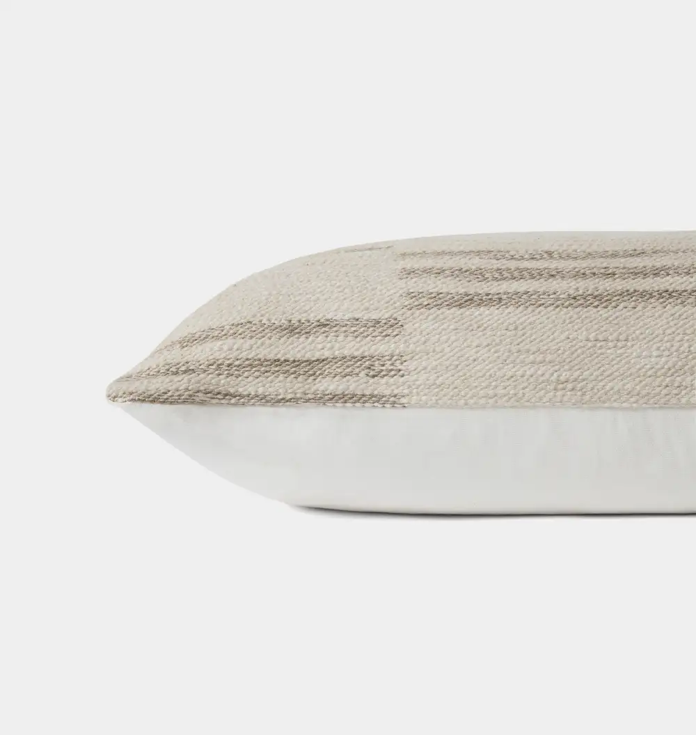 Ivory Woven Decorative Couch Pillow