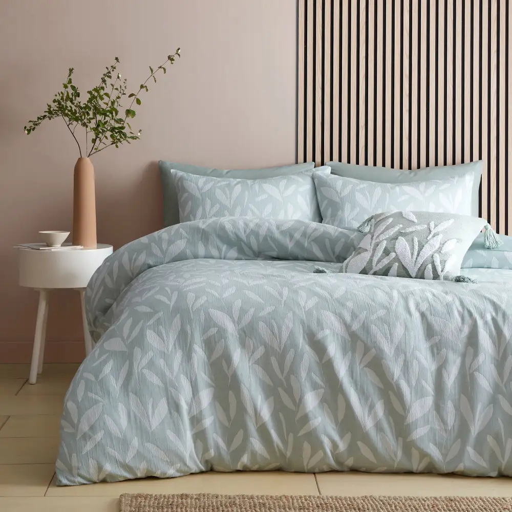 Reversible Leaf Duvet Cover Set