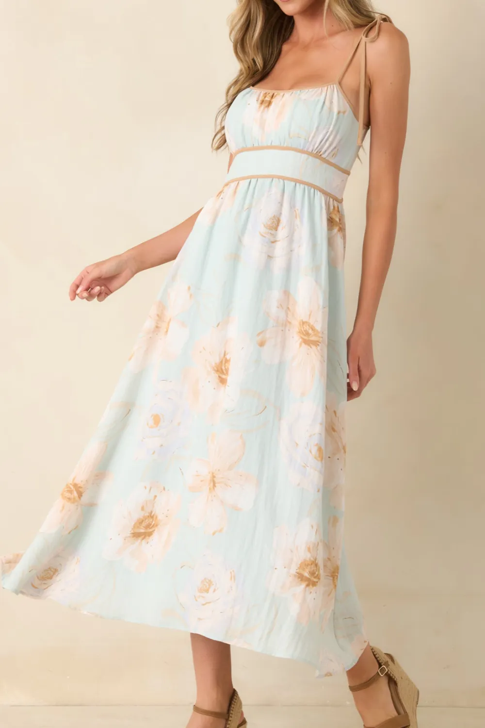 Floral Blooming Midi Dress