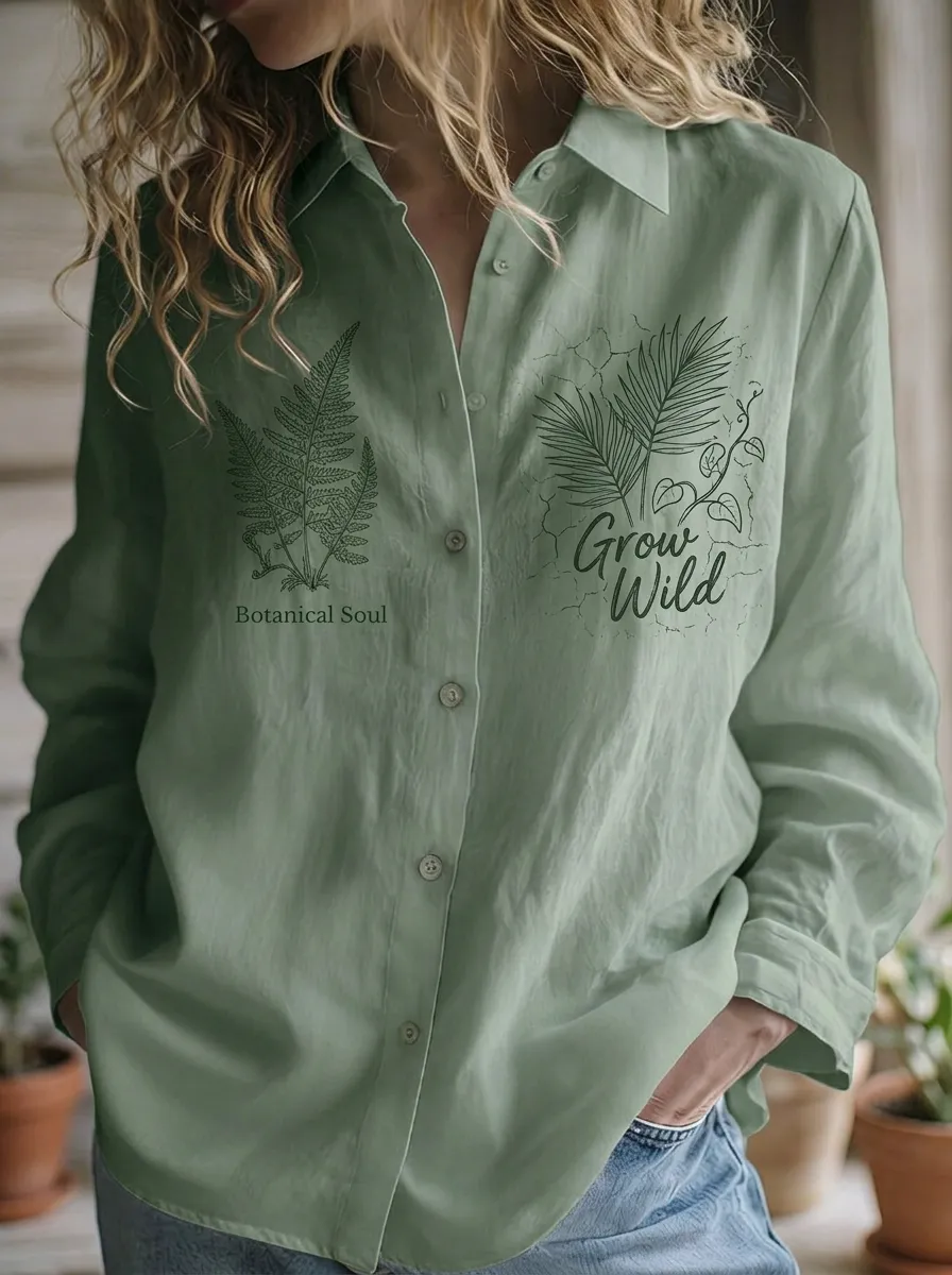 Botanical Soul Grow Casual Shirt