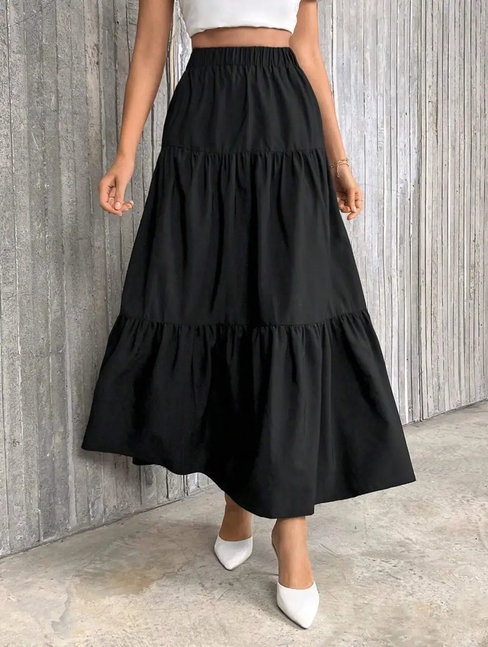 Simple High Waist Skirt