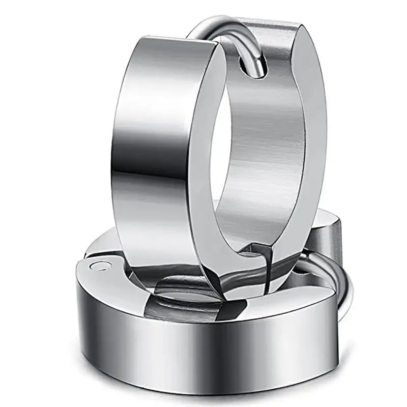 Stainless Steel Punk Men's Earrings