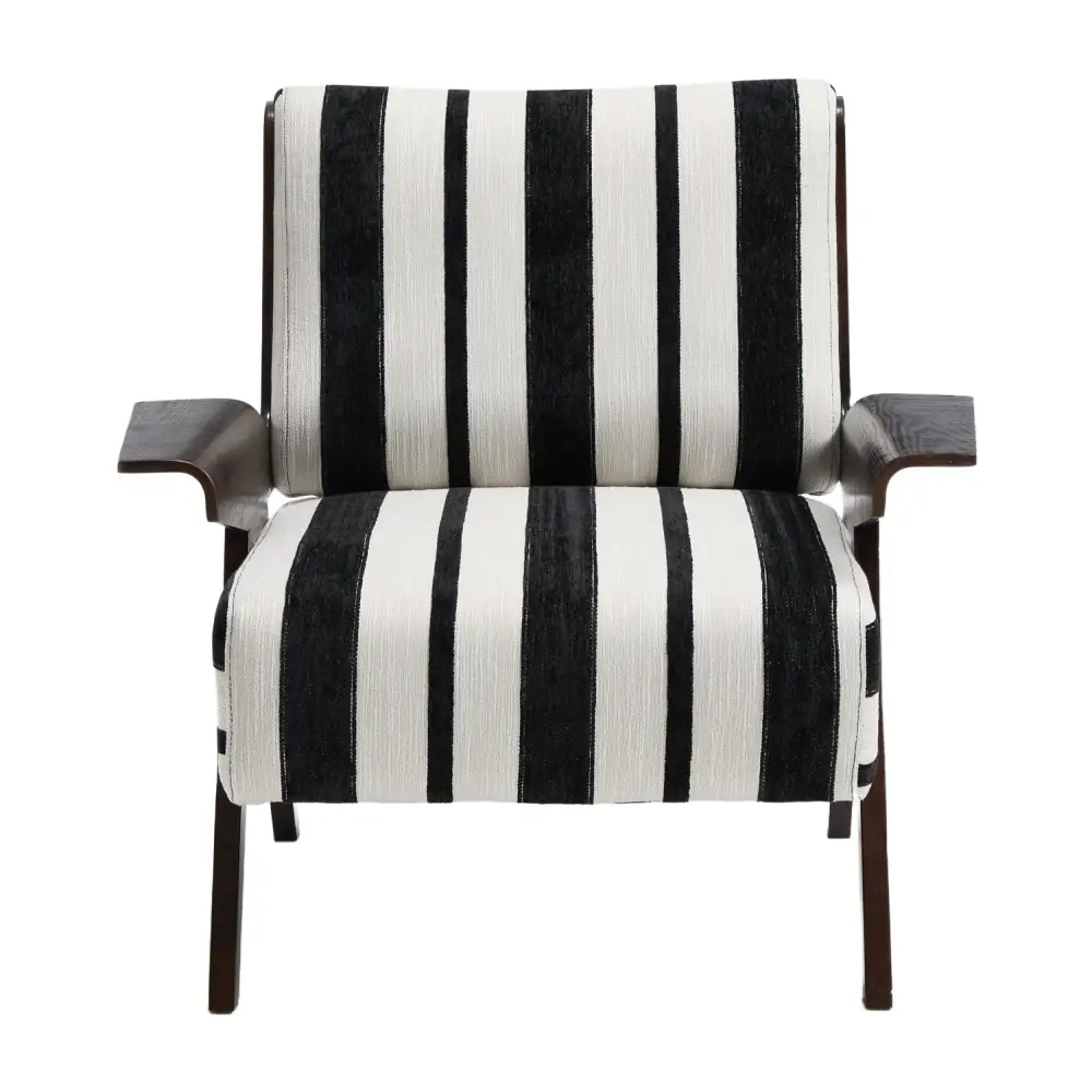 Modern Striped Armchair