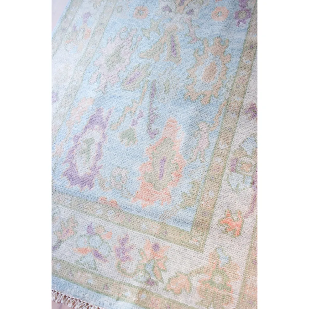 Hand-Knotted Wool Medallion Runner Rug