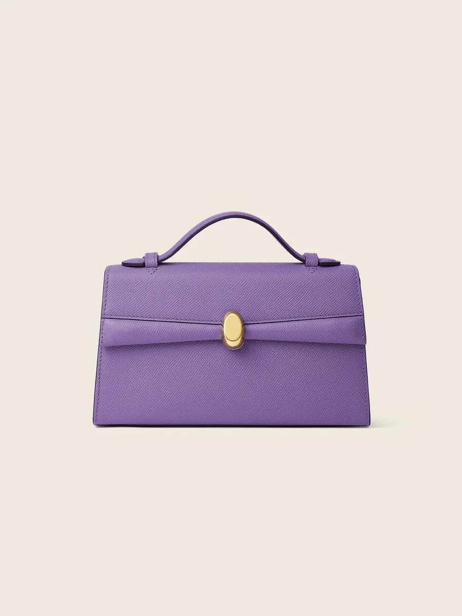 Julien Violet Bag In Leather