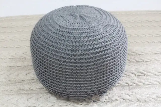 Knitted Boho Round Decorative Cushion
