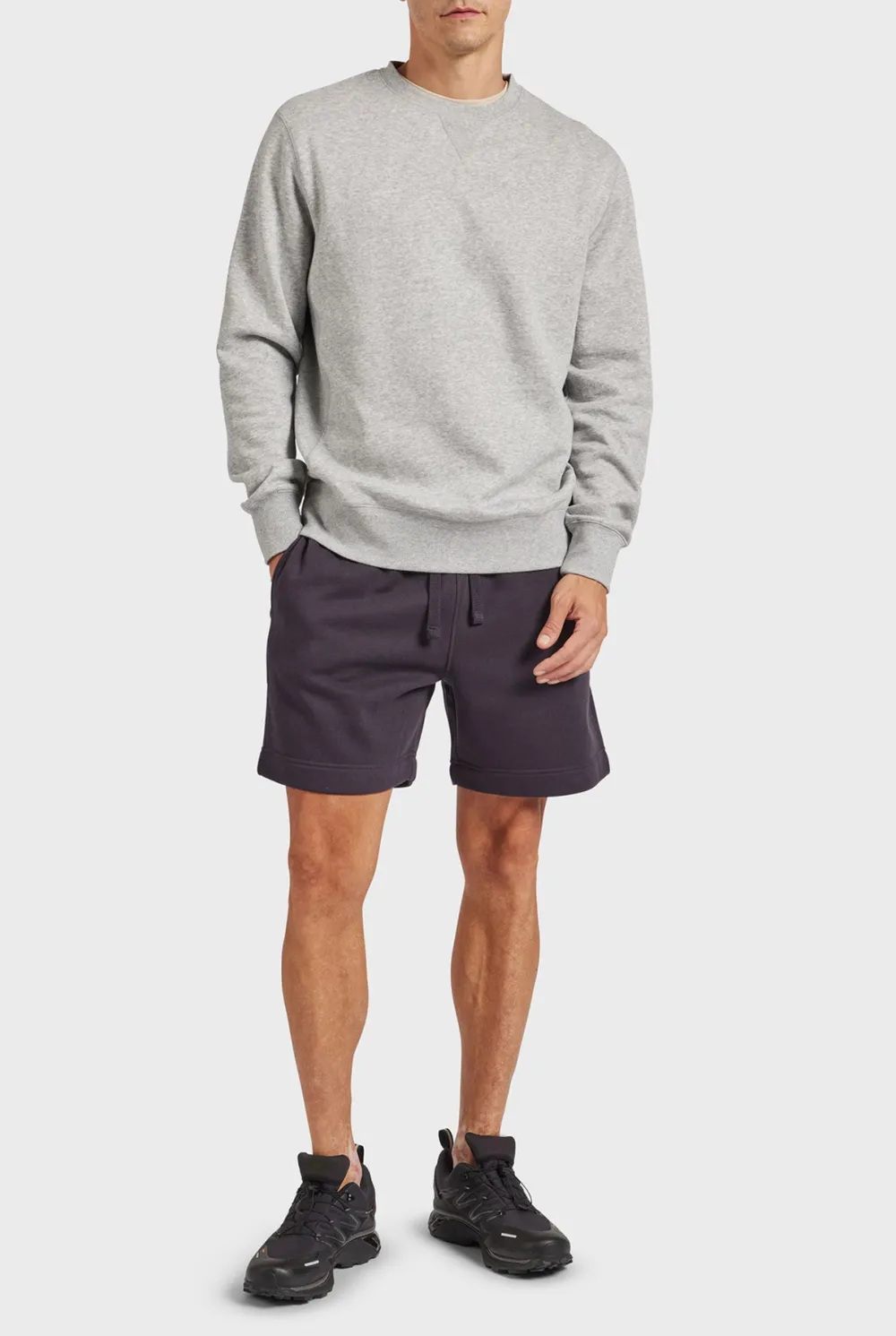 Soft Knit Elastic Waist Casual Lounge Shorts