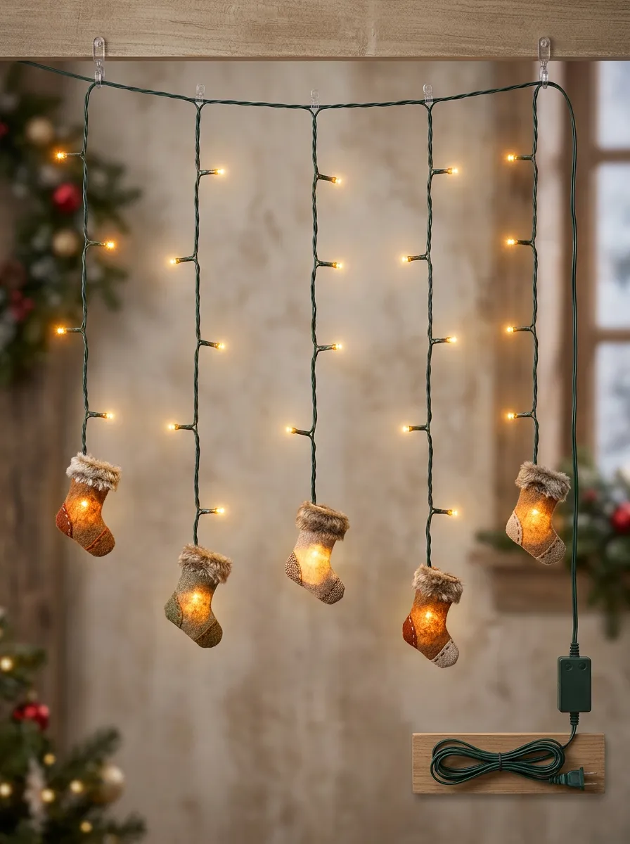 Mini Stocking Christmas LED String Lights