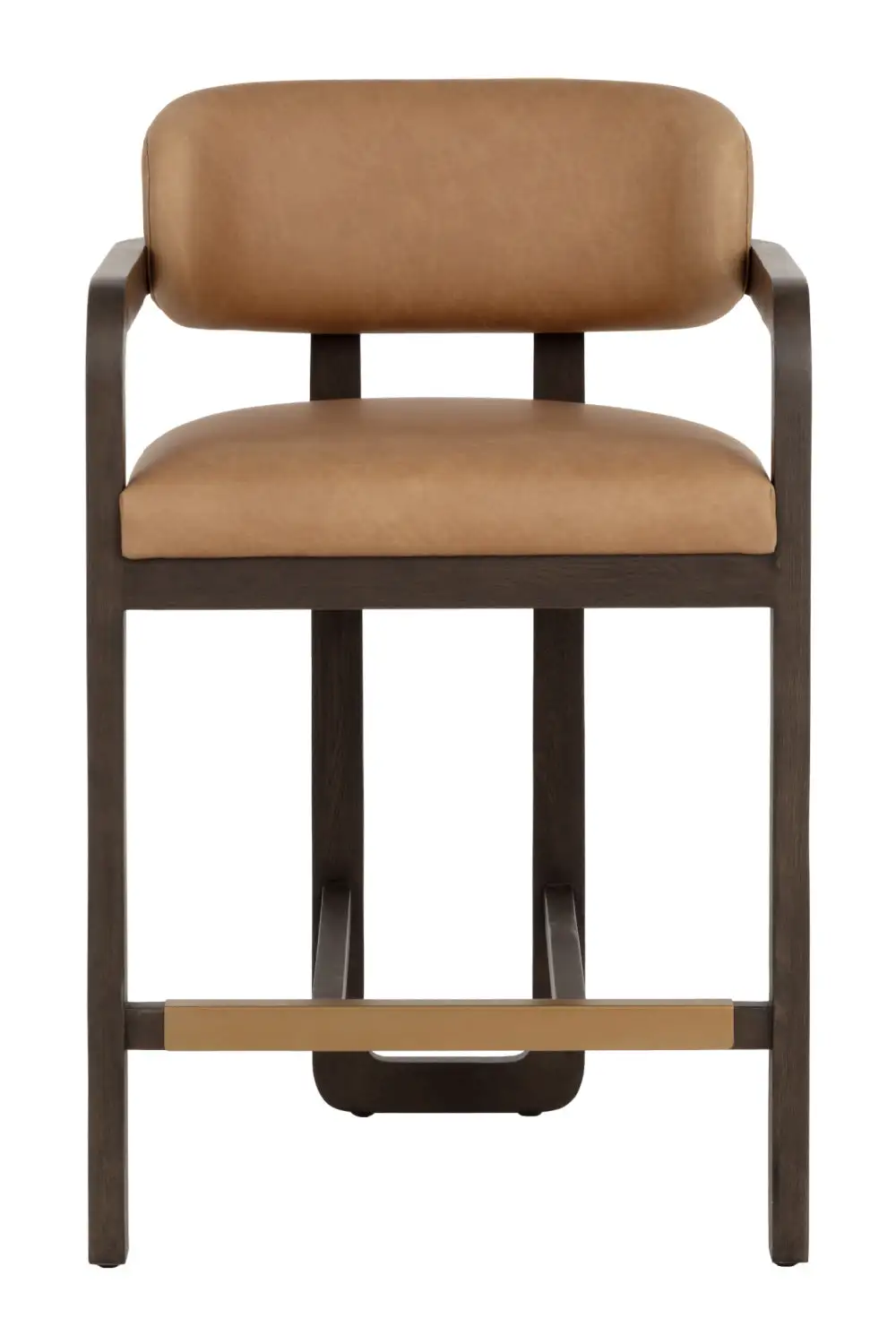 Modern Oak-Frame Counter Stool