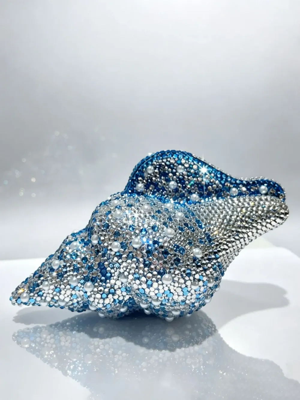 Kalina Conch-shaped Diamond Clutch