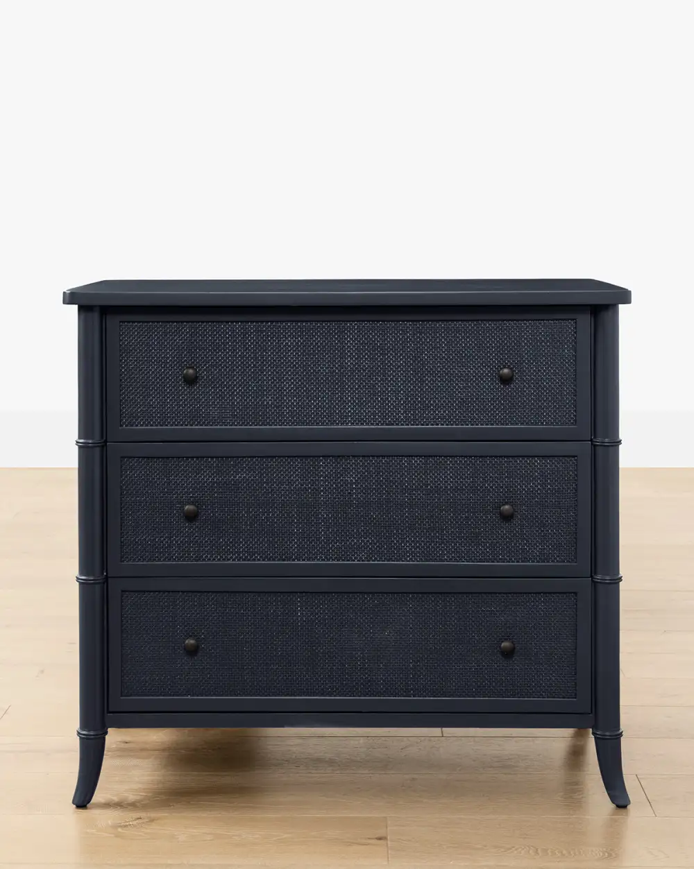 Woven Mahogany Storage Chest