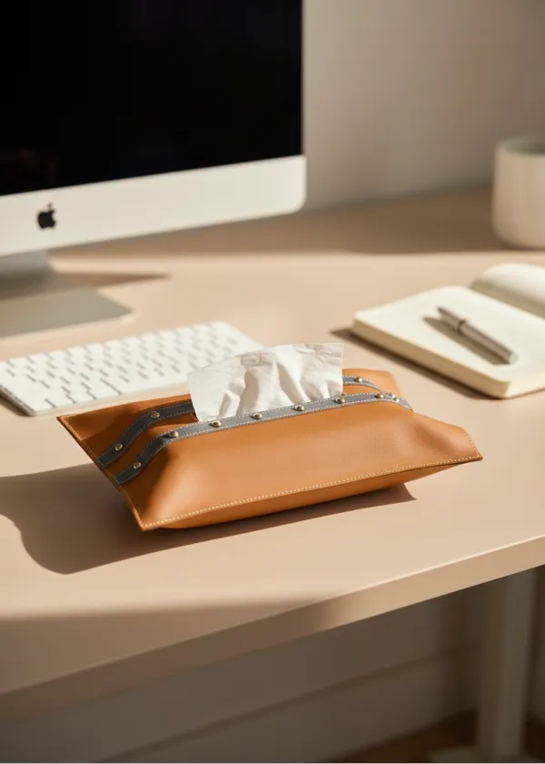Tan Grey Tissue Cover