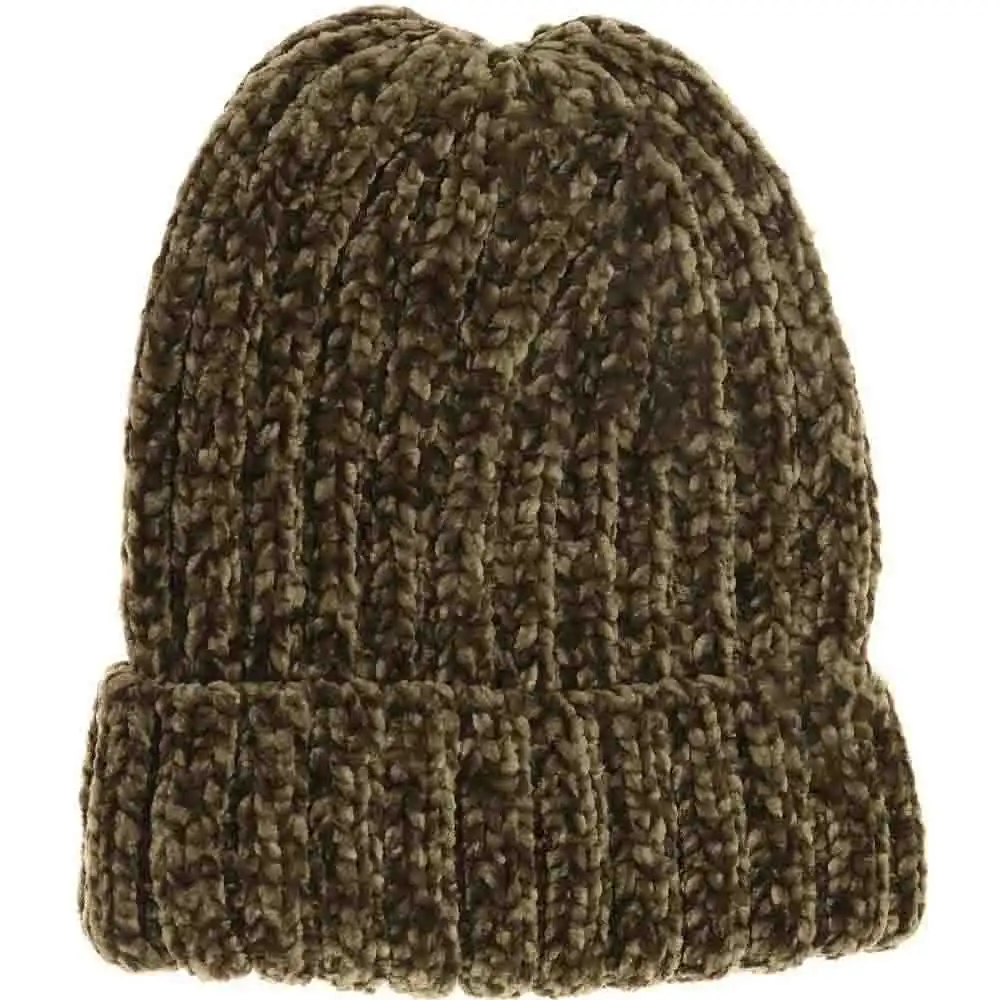 Ribbed Chenille Beanie