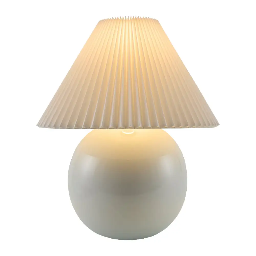 Pleated Fabric Table Lamp