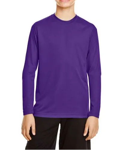 Youth Sport-Inspired Long-Sleeve Performance T-Shirt