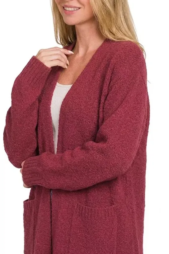 Soft Open Front Sweater Cardigan
