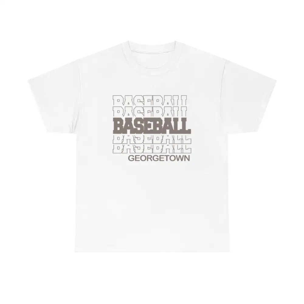 Baseball Georgetown in Modern Stacked Lettering