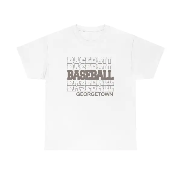 Baseball Georgetown in Modern Stacked Lettering