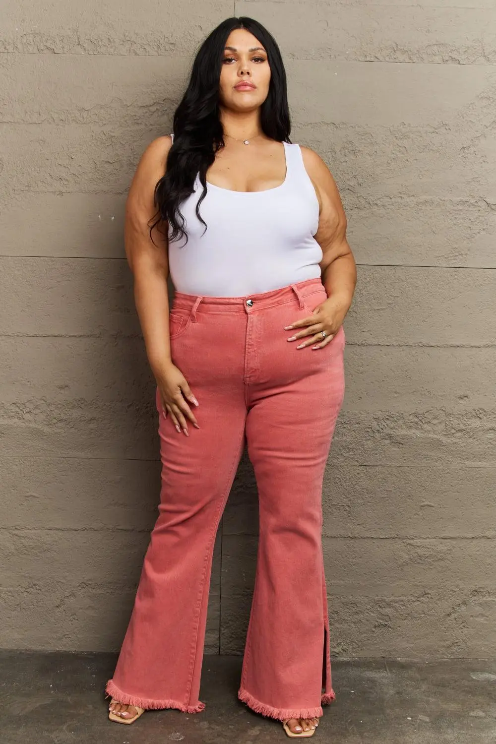 Drawstring Loose Fit Denim Jeans